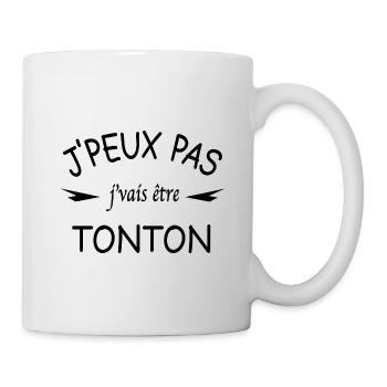 J'peux pas j'vais être tonton - Mug blanc - blanc - Droite