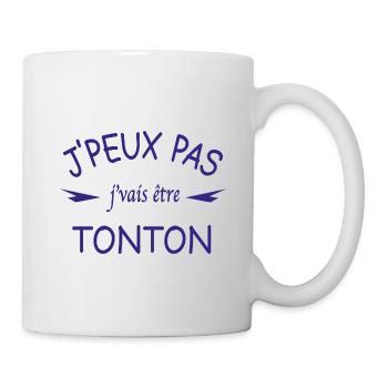 J'peux pas j'vais être tonton - Mug blanc - blanc - Droite