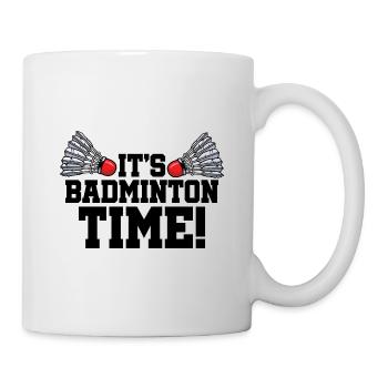 It's Badminton Time Graphic Badminton Player Shutt - Tasse - Weiß - Rechts