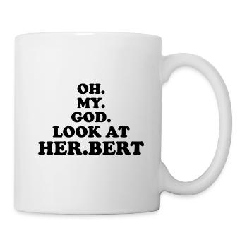 oh mon dieu regarde Herbert - Mug blanc - blanc - Droite
