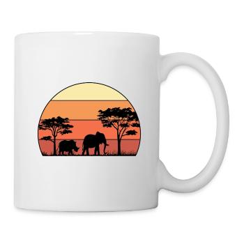 Retro Graphic Animal Keeper Zoo Keeper Animal Love - Tasse - Weiß - Rechts