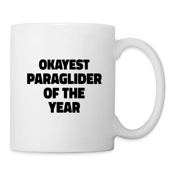 Okayest Paraglider Of The Year Paragliding Skydive - Tasse - Weiß - Rechts