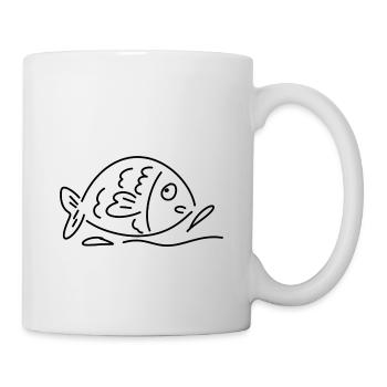 Fish Water Animal Symbol Sea Animal - Mug - white - Right