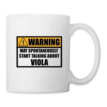 Alto Violon Dictons drôles drôles - Mug blanc - blanc - Droite
