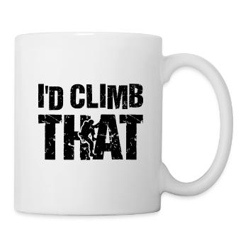 I'd Climb That Rock Climbing Bouldering Climber Ro - Mug - white - Right