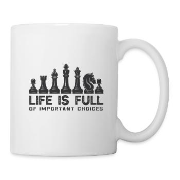 Lusitger Schachspieler Spruch I Schach - Tasse - Weiß - Rechts