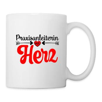 Danke Sagen an Praxisanleiterin Abschied Kollegin - Tasse - Weiß - Rechts