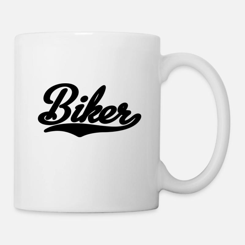 Biker vintage - Mug blanc - blanc