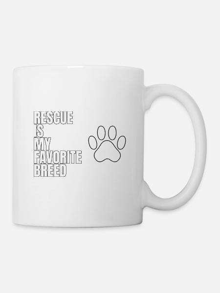 Rescue is my Favorite Breed - Tasse - Weiß