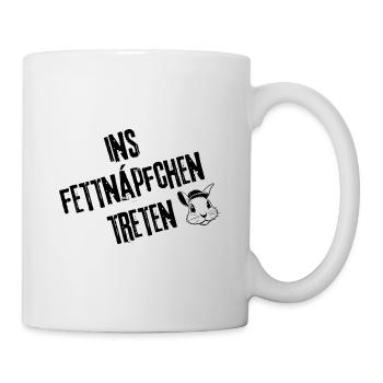 Vorsichtige Tritt-Kollektion | Redewendung - Tasse - Weiß - Rechts