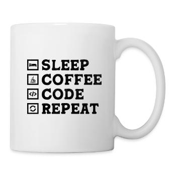 Café Codage Programmeur Codeur Développeur Nerd Coff - Mug blanc - blanc - Droite