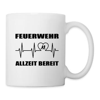 Feuerwehr - Tasse - Weiß - Rechts