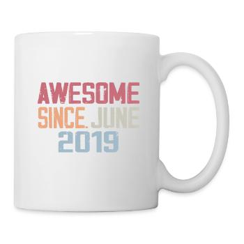 Juin 2019 Juin Cadeau Anniversaire June 2019 Rétro - Mug blanc - blanc - Droite