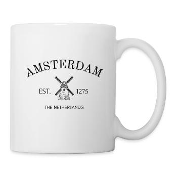 Amsterdam - Pays-Bas - Hollande - Souvenir - Mug blanc - blanc - Droite
