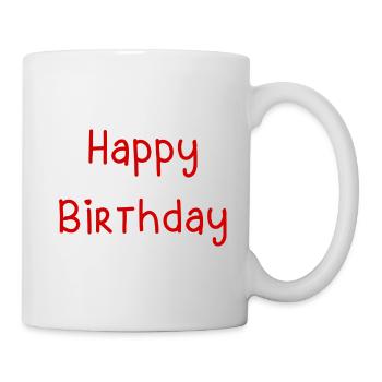 ALLES GUTE ZUM GEBURTSTAG. ALLES GUTE ZUM GEBURTSTAG. JAHRESTAG. - Tasse - Weiß - Rechts