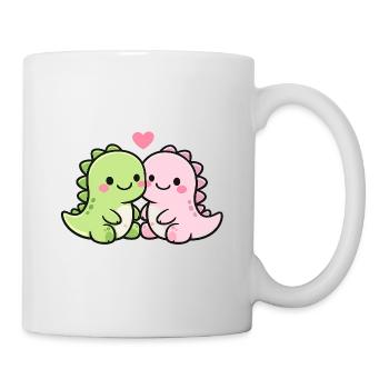 Cute dino friends - Mug - white - Right