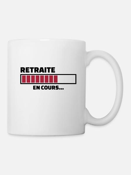 retraite en cours... - Mug blanc - blanc