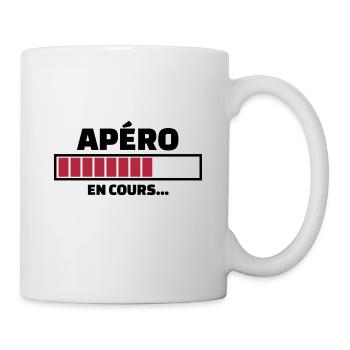 apéro en cours - Mug blanc - blanc - Droite