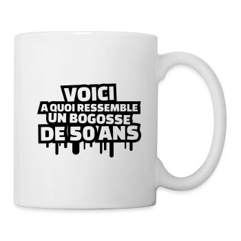 voici à quoi ressemble un bogosse de 50 ans - Mug blanc - blanc - Droite