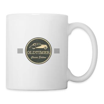 Oldtimer Auto - Tasse - Weiß - Rechts