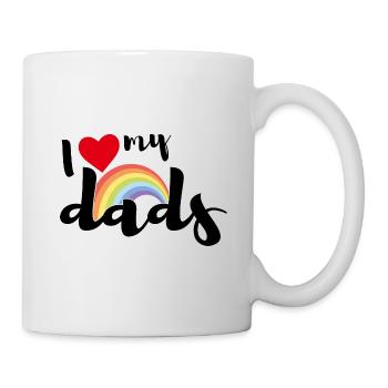 Ich liebe meine Väter - Tasse - Weiß - Rechts