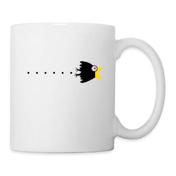 Rabe Überraschung Karikatur - Tasse - Weiß - Rechts