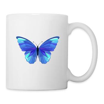 Schmetterling - Tasse - Weiß - Rechts