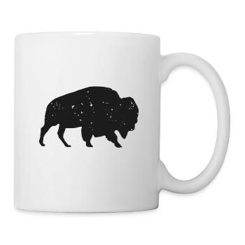 Bison - Tasse - Weiß - Rechts