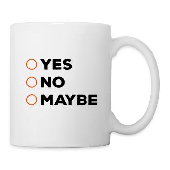 Ja nein ankreuzen - Tasse - Weiß - Rechts