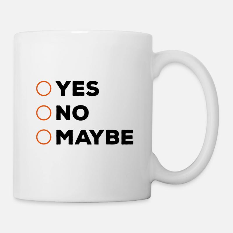 Ja nein ankreuzen - Tasse - Weiß