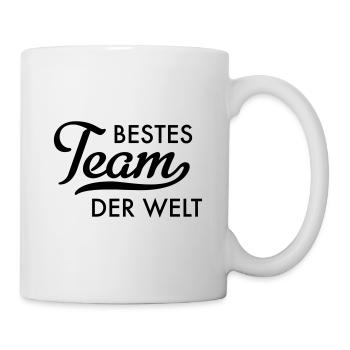 Bestes Team der Welt - Tasse - Weiß - Rechts