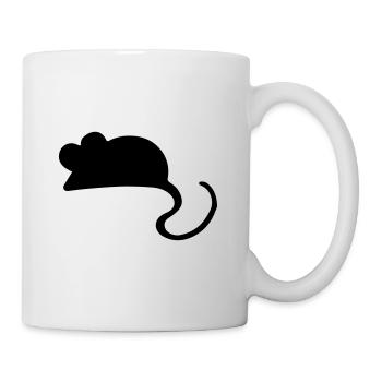 Maus Mäuschen Geschenkidee / mouse - Tasse - Weiß - Rechts