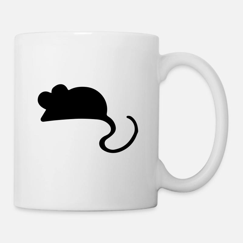 Idée cadeau souris souris / souris - Mug blanc - blanc