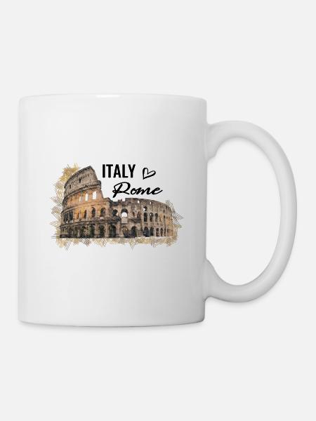 Italien Rom Kolosseum Sehenswürdigkeiten - Tasse - Weiß