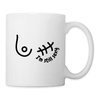 mois de la sensibilisation au cancer du sein - Mug blanc - blanc - Droite