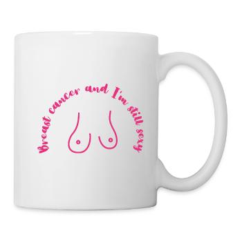 le mois de la sensibilisation au cancer du sein - Mug blanc - blanc - Droite