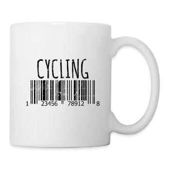 Cyclisme Code-barres Cyclismes Cyclistes Cyclistes - Mug blanc - blanc - Droite