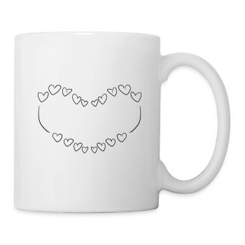 herzen herz - Tasse - Weiß - Rechts