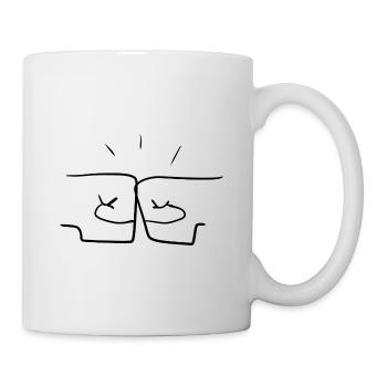 amitié d’équipe - Mug blanc - blanc - Droite