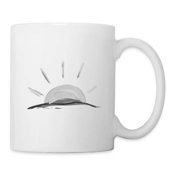 soleil coucher de soleil symbole de la mer lever du soleil - Mug blanc - blanc - Droite