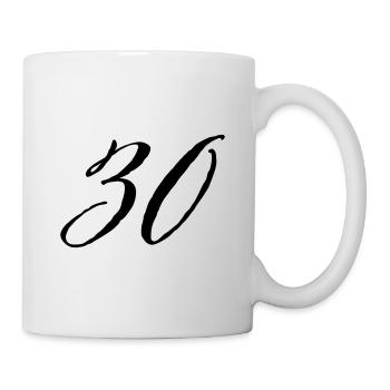 30e anniversaire 30 ans - Mug blanc - blanc - Droite