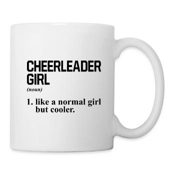 Cheerleading Girl Noun Defintion Cheerleader Cheer - Tasse - Weiß - Rechts
