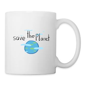 Rette den Planeten Erde Klimaschutz - Tasse - Weiß - Rechts