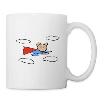 Hero Symbol Fly Bear Animal - Mug - white - Right