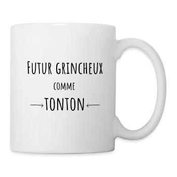 t-shirt humour grincheux garçon rigolo - Mug blanc - blanc - Droite