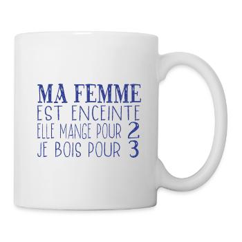 Cadeau homme femme enceinte - Mug blanc - blanc - Droite