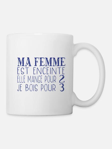 Cadeau homme femme enceinte - Mug blanc - blanc