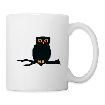 Hibou d’Halloween - Mug blanc - blanc - Droite