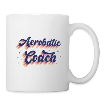 Retro Graphic Gymnast Gymnastics Acrobat Acrobatic - Tasse - Weiß - Rechts
