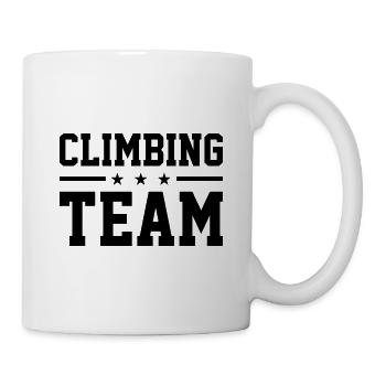 Climbing Team Climbing Bouldering Rock Climber Mou - Tasse - Weiß - Rechts
